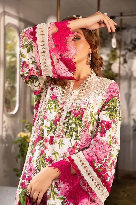 Maria b mprints 3 Piece Unstitched Printed Suit | 2A