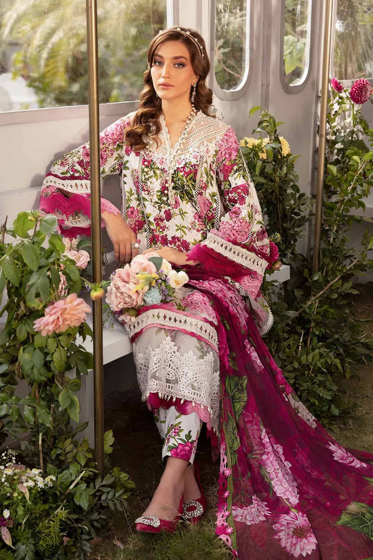 Maria b mprints 3 Piece Unstitched Printed Suit | 2A