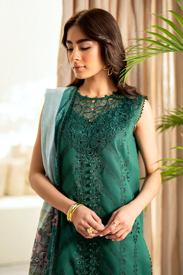 SAAD SHAIKH LUXURY UN-STICHED 3PC|PETAL