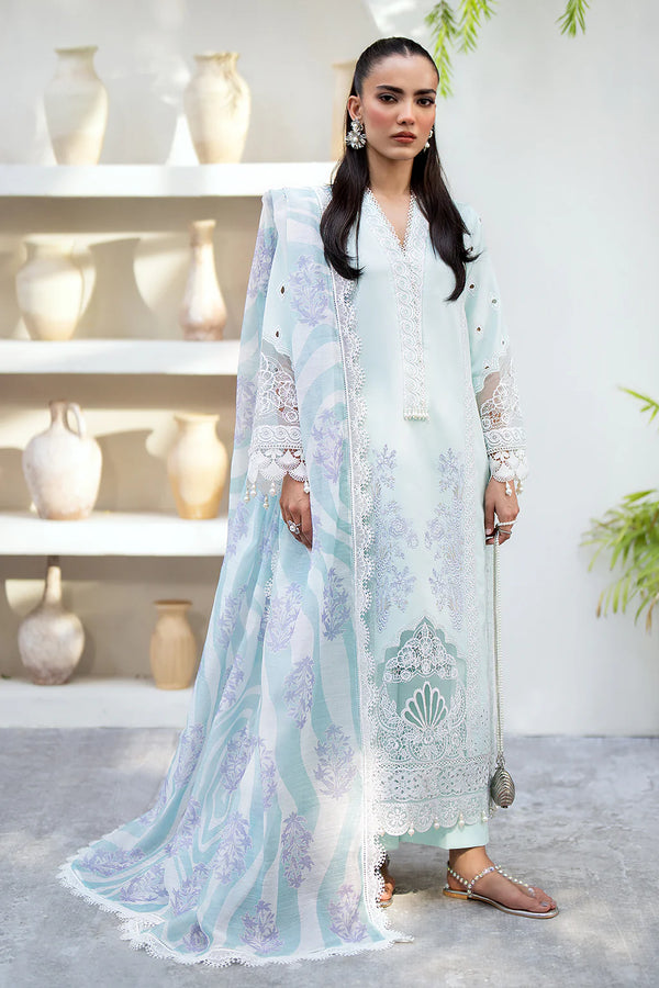 SAAD SHAIKH LUXURY UN-STICHED 3PC|MERAKI