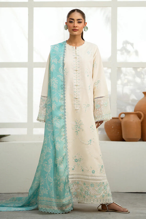 SAAD SHAIKH LUXURY UN-STICHED 3PC|ZURUJ