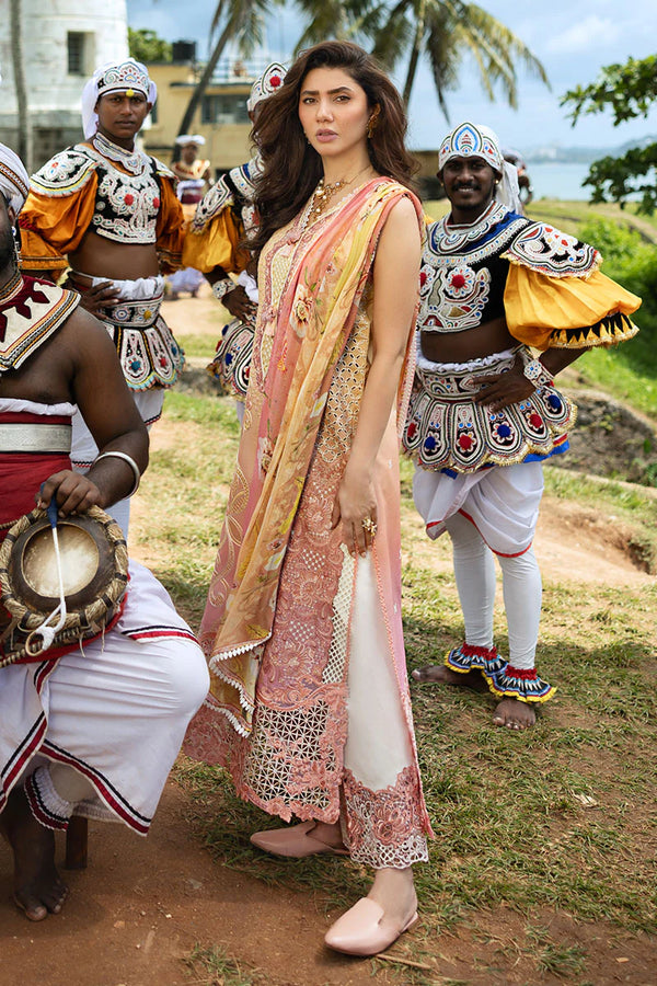 MANARAM BY MUSHQ UN-STITCHED 3PC | Tranquil Spark