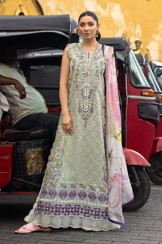 MANARAM BY MUSHQ UN-STITCHED 3PC | Beaming Drift