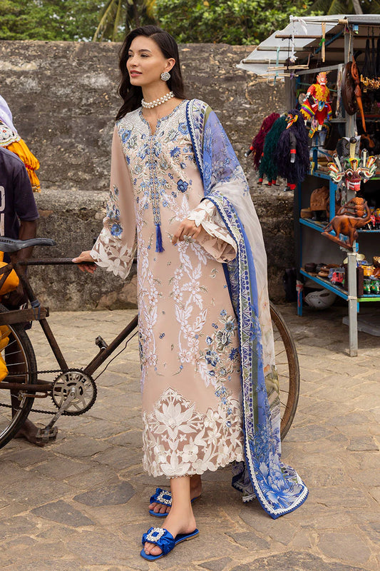 MANARAM BY MUSHQ UN-STITCHED 3PC | Glistening Groove