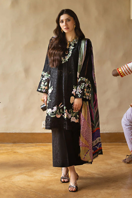 MANARAM BY MUSHQ UN-STITCHED 3PC | Dazzling Glimmer