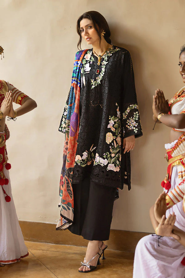 MANARAM BY MUSHQ UN-STITCHED 3PC | Dazzling Glimmer