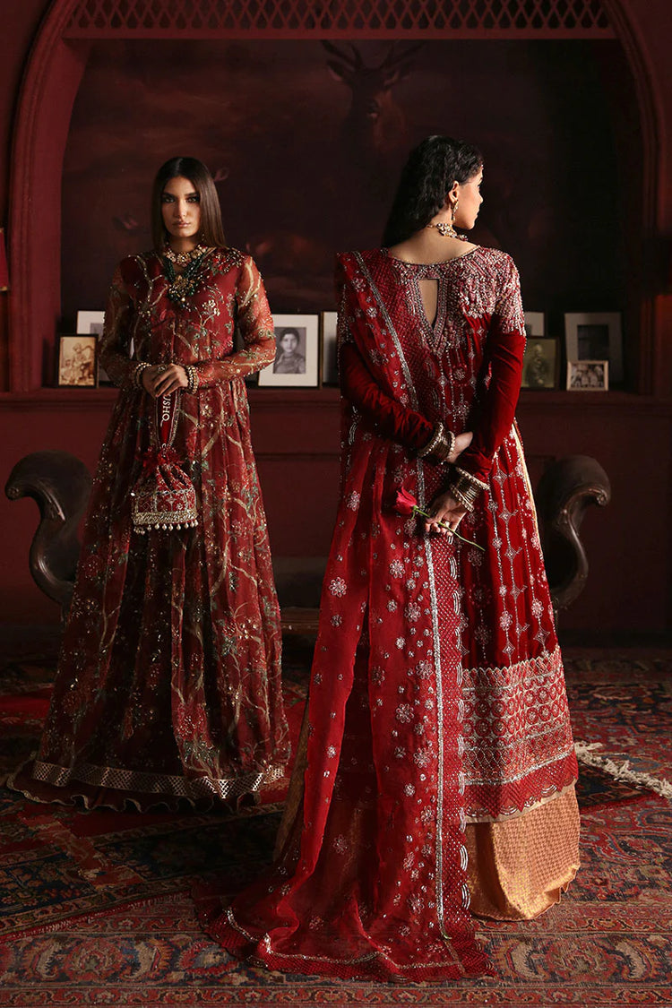 NILOUFER UNSTITCHED VELVET-3PC |BY MUSHQ| FARAH