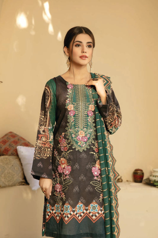 ZOHA BY ADAN LIBAS UNSTITCHED LAWN