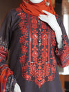 PANJNAD BY J. SEMI-STITCHED 3PC | PJ-ESSU-24-0702