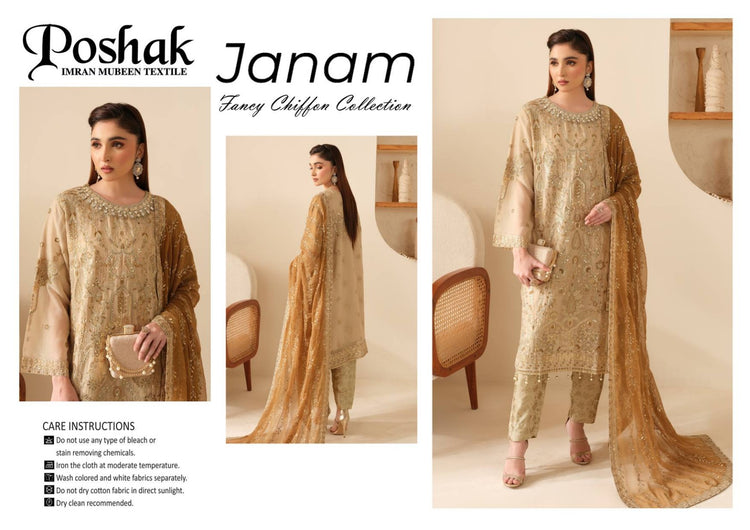 JANAM BY POSHAK SEMI STICHED