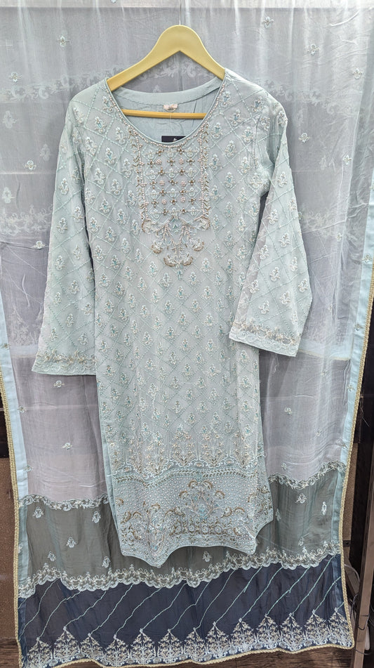 ZOYA AHMAD HANDWORK CHIFFON STITCHED D-01