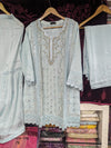 ZOYA AHMED MARIA FABRICS RTW D-10 ( LIGHT BLUE)