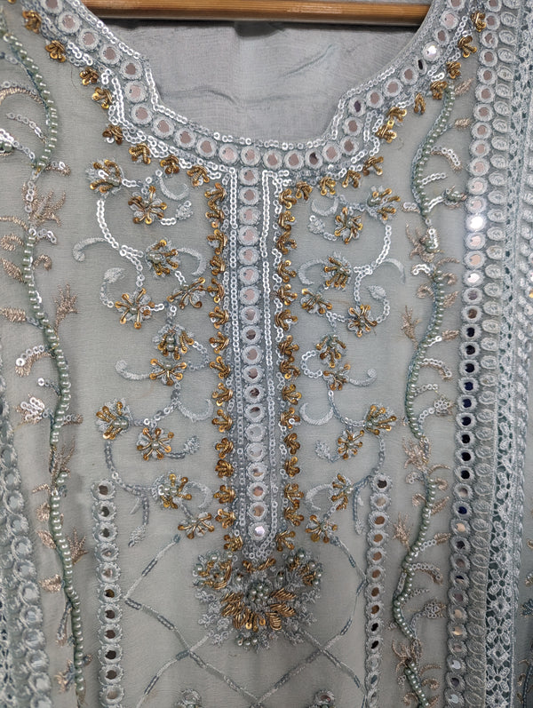 ZOYA AHMED MARIA FABRICS RTW D-10 ( LIGHT BLUE)