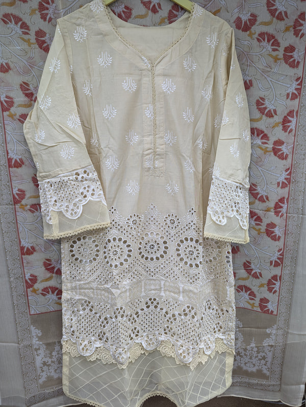BIN SAEED CHIKANKARI STITCHED 2024 D-04
