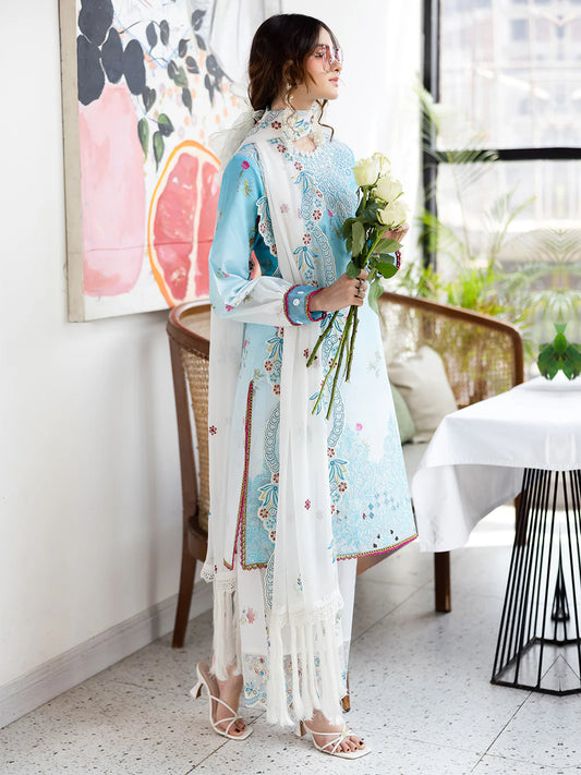 AFTERHOURS BY MAHNUR UN-STITCHED 3PC | Pastel Pop