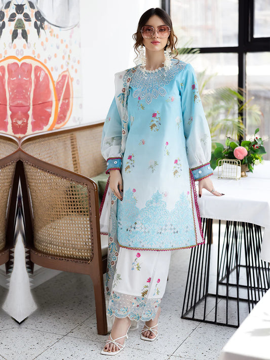 AFTERHOURS BY MAHNUR UN-STITCHED 3PC | Pastel Pop