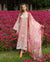 THE SECRET GARDEN BY MUSHQ UN-STITCHED 3PC | Peach Blossom