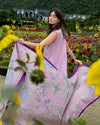 THE SECRET GARDEN BY MUSHQ UN-STITCHED 3PC | Peony Glow