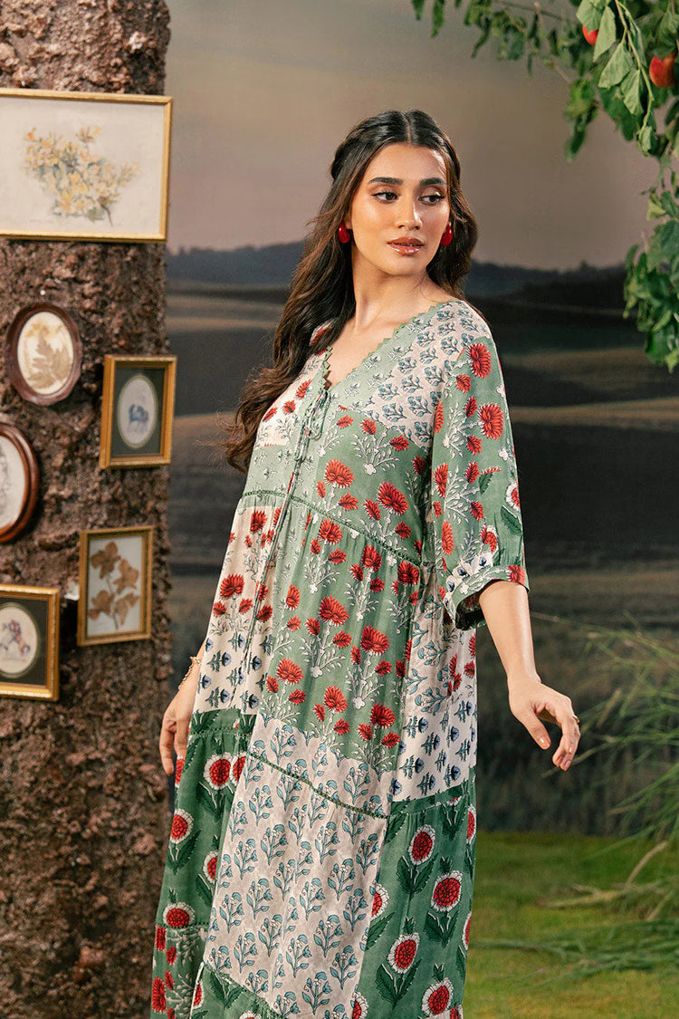 M/BASICS [3 Pc Unstitched Embroidered Arabic Lawn Suit | MB-PFUS25-02B