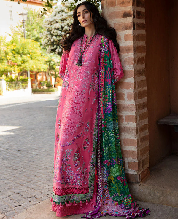 REPUBLIC UNSTITCHED 3PC | ILANA EID LUXURY LAWN | Clemence (D1-A)