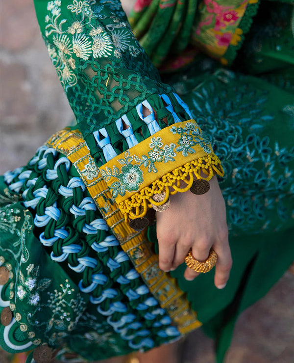 REPUBLIC UNSTITCHED 3PC | ILANA EID LUXURY LAWN |Helene (D3-B)