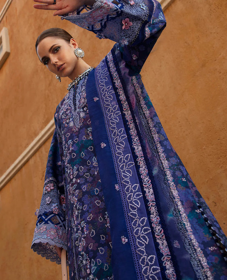 REPUBLIC UNSTITCHED 3PC | ILANA EID LUXURY LAWN |Lune (D5-A)