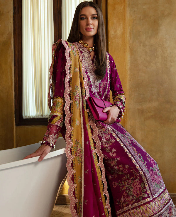 REPUBLIC UNSTITCHED 3PC | ILANA EID LUXURY LAWN |Camille (D6-A)