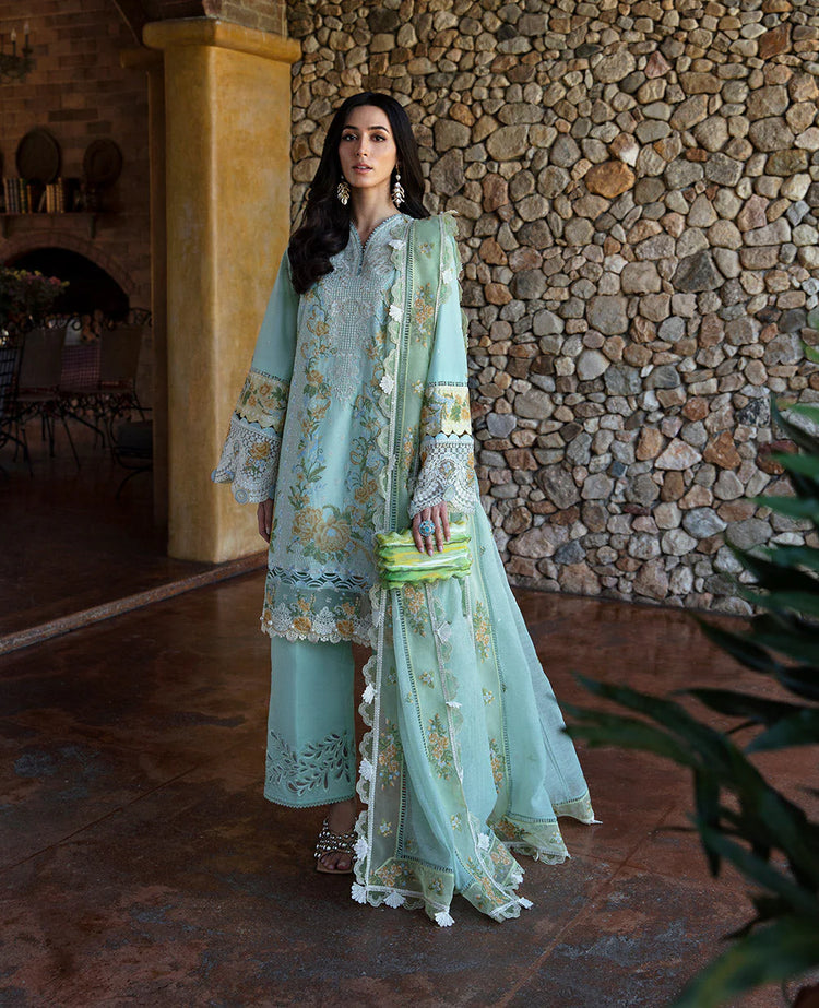 REPUBLIC UNSTITCHED 3PC | ILANA EID LUXURY LAWN |Elaine (D6-B)