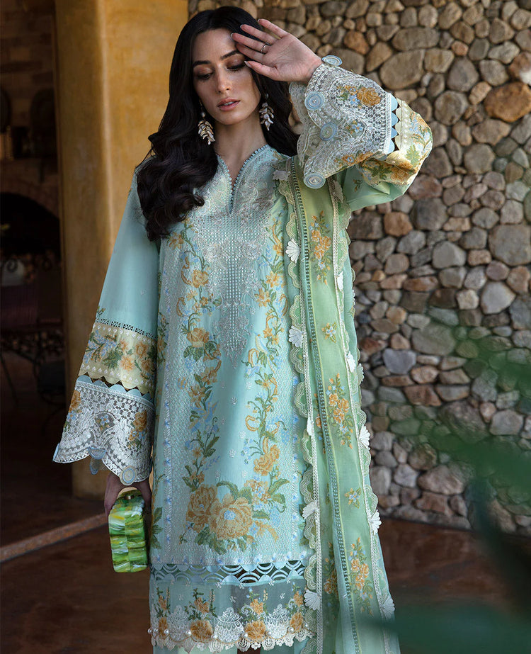 REPUBLIC UNSTITCHED 3PC | ILANA EID LUXURY LAWN |Elaine (D6-B)