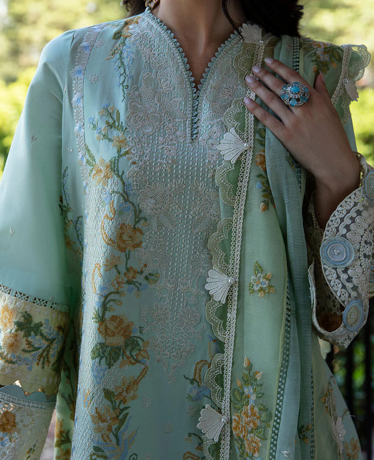 REPUBLIC UNSTITCHED 3PC | ILANA EID LUXURY LAWN |Elaine (D6-B)