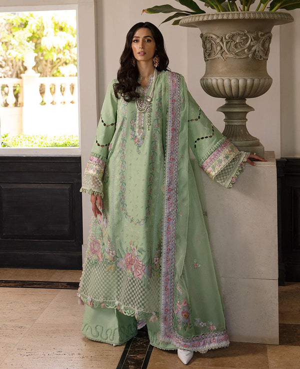 REPUBLIC UNSTITCHED 3PC | ILANA EID LUXURY LAWN |Aurelie (D7-A)