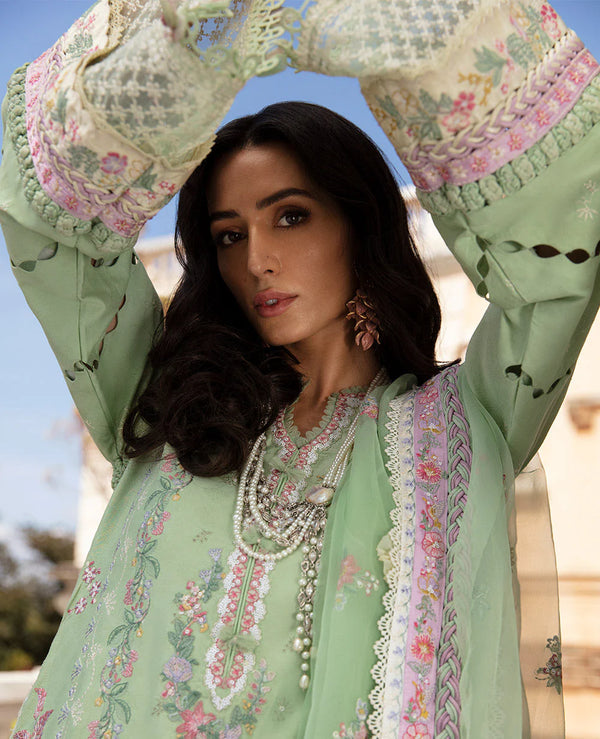REPUBLIC UNSTITCHED 3PC | ILANA EID LUXURY LAWN |Aurelie (D7-A)