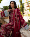 REPUBLIC UNSTITCHED 3PC | ILANA EID LUXURY LAWN |Rouge (D8-A)