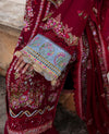 REPUBLIC UNSTITCHED 3PC | ILANA EID LUXURY LAWN |Rouge (D8-A)