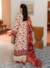 SELENE BY ROHEENAZ FALL UN-STITCHED 3PC | Russet