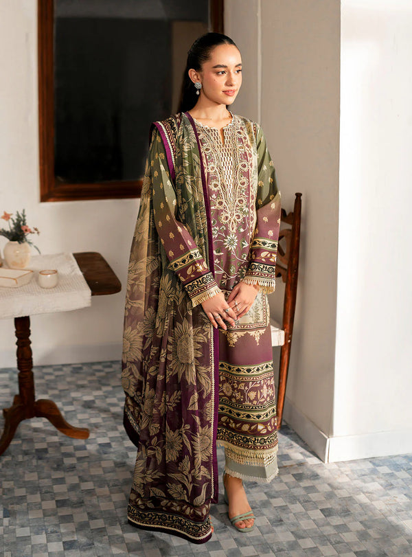 SELENE BY ROHEENAZ FALL UN-STITCHED 3PC | Enola