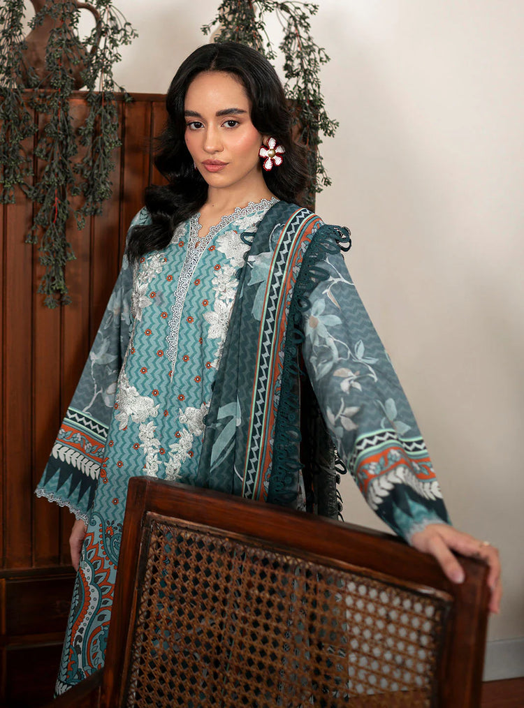 SELENE BY ROHEENAZ FALL UN-STITCHED 3PC | Aurora