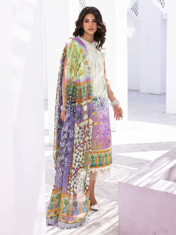 ROOHINAAZ BY MUSHQ UN-STICHED 3PC|Pineapple Pop 02B