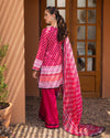 AZALEA BY ROOHENAAZ UN-STICHED 3PC| Coral Cascade