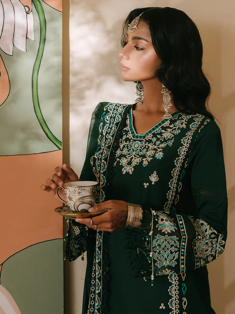 SHANAYA BY MAHNUR UN-STITCHED 3PC | Siyahgul