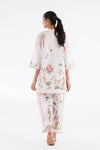 SANA SAFINAZ FESTIVE SS26BSP027P2T Stitched Printed Slub Shirt + Culotte