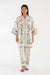 SANA SAFINAZ FESTIVE SS26BSP038P2T Stitched Printed Slub Shirt + Culotte