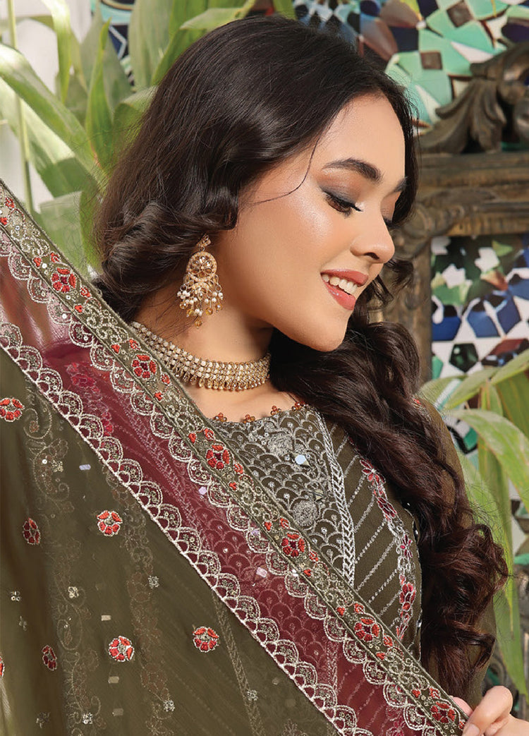 Sidra By Bin Hameed Luxury Chiffon Semi Stitched 3pcs