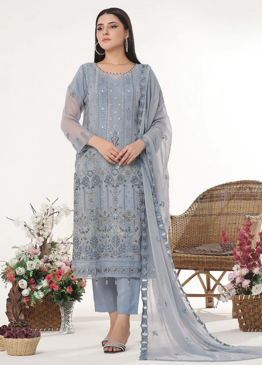 Sidra By Bin Hameed Luxury Chiffon Semi Stitched 3pcs