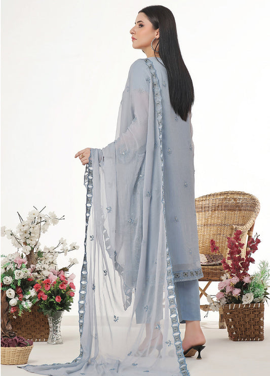 Sidra By Bin Hameed Luxury Chiffon Semi Stitched 3pcs