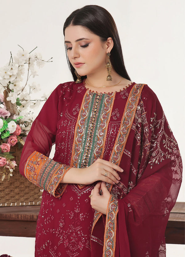 Sidra By Bin Hameed Luxury Chiffon Semi Stitched 3pcs