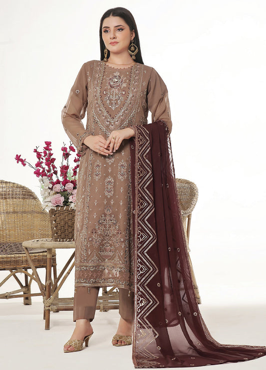 Sidra By Bin Hameed Luxury Chiffon Semi Stitched 3pcs