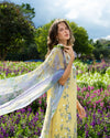 THE SECRET GARDEN BY MUSHQ UN-STITCHED 3PC | Sunlit Meadow