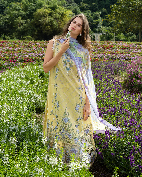 THE SECRET GARDEN BY MUSHQ UN-STITCHED 3PC | Sunlit Meadow