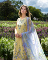 THE SECRET GARDEN BY MUSHQ UN-STITCHED 3PC | Sunlit Meadow